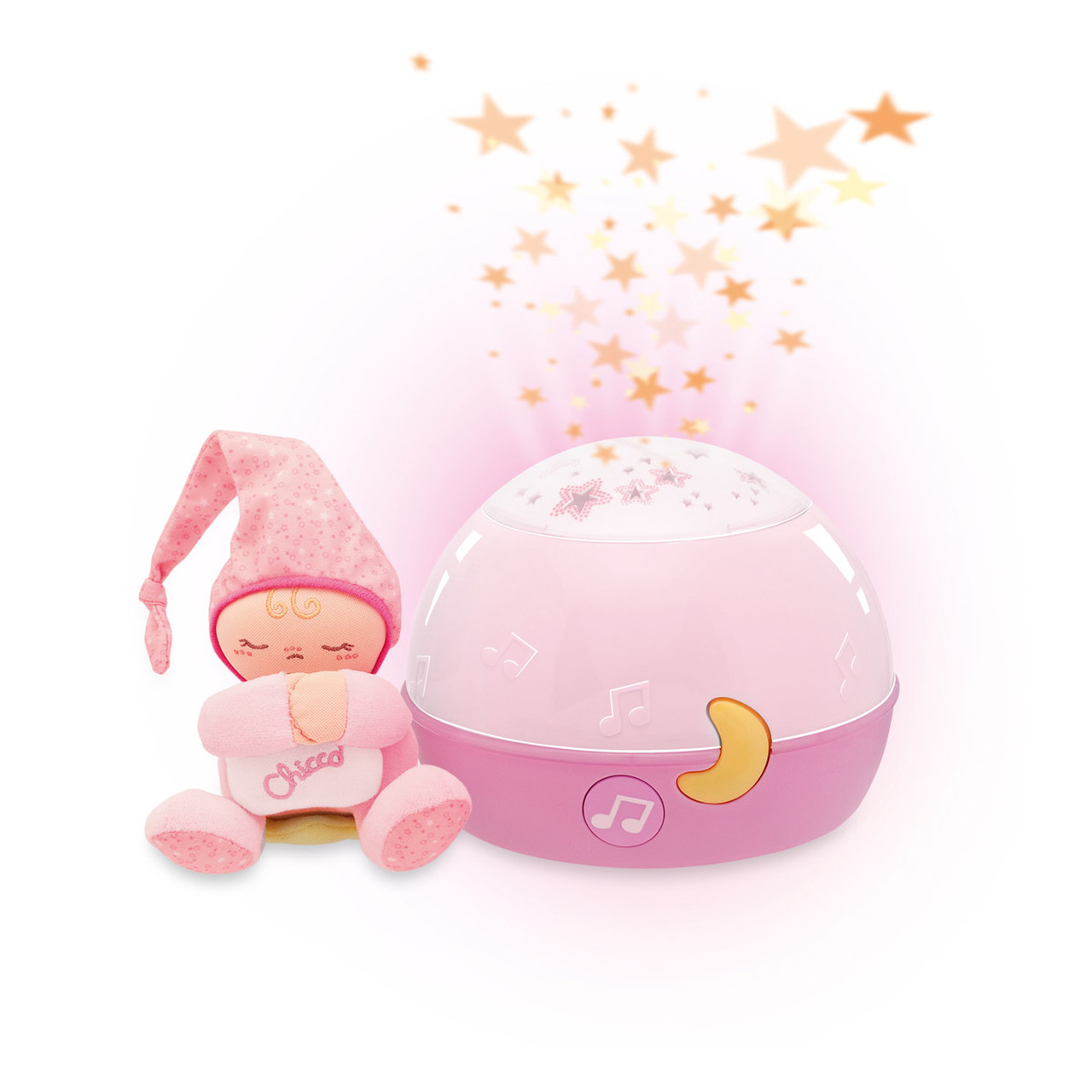 Chicco Proyector Buenas Noches Estrellitas Rosa - Imagen 2