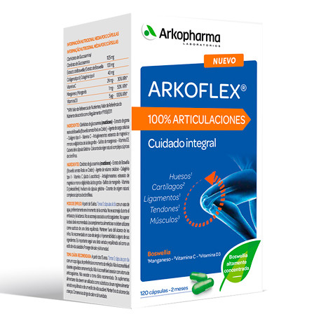 Arkoflex 100% Articulaciones Cuidado Integral 120 cápsulas