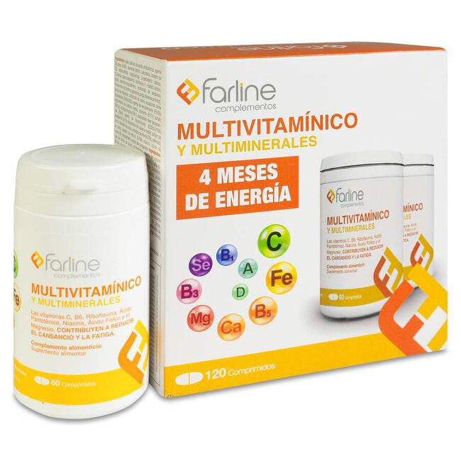 Duplo Farline Pack Multivitamínico, 2×60 Comprimidos